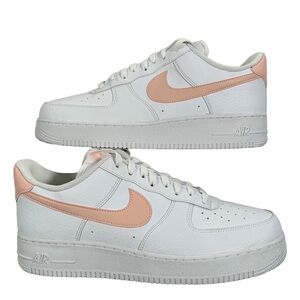 Nike Air Force 1 Women’s White Fossil Rose 2022 Sneakers Size 13.5 WMS 12 Mens
